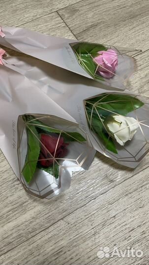 Мыльная роза в упаковке