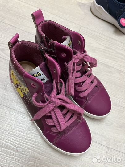 Ботинки-кеды для девочки Geox Pokemon