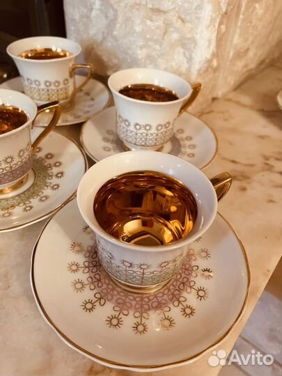 Винтаж: фарфор, позолота, Чехословакия, Раритет
