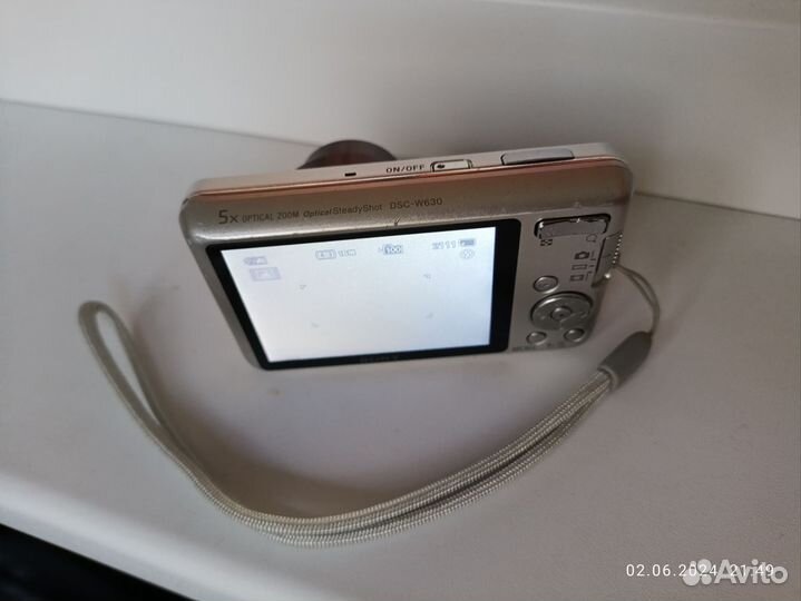 Цифровой фотоаппарат sony DSC-W630