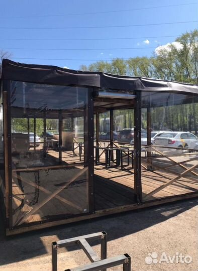 Мягкие гибкие окна для беседки, терассы