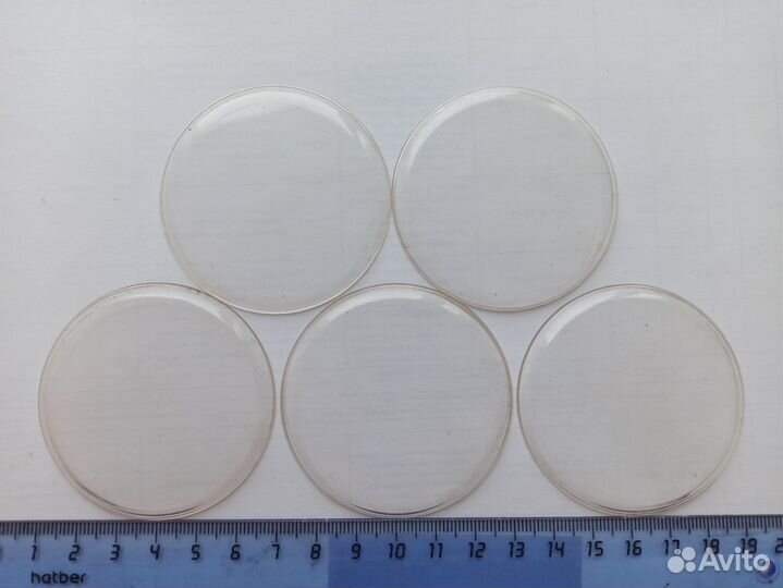 Запчасти часы стекло 5 шт. пластик 60 мм фаска