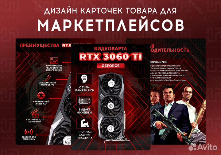 Инфографика для маркетплейсов Wildberries, Ozon