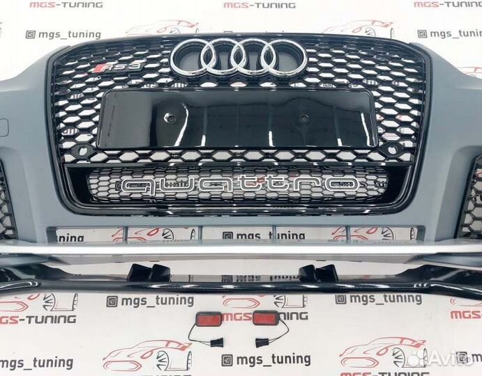 Бампер+губа RS3 Ауди A3 Хэтчбек 12-16 8V Audi A3