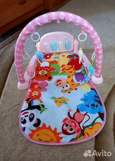 Развивающий детский коврик с пианино