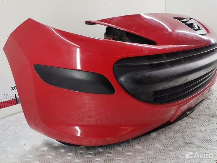 Бампер (ноускат) для Peugeot 207 R0B1F0K1V1