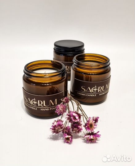 Свеча ароматическая ручной работы