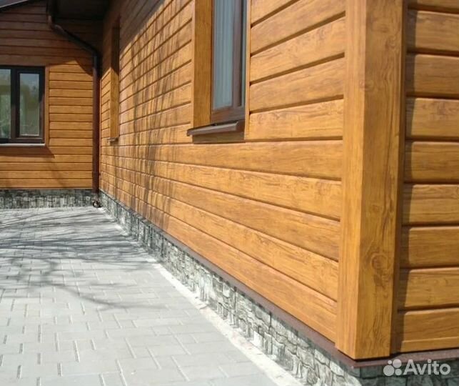 Сайдинг металлический имитация брус,бревно