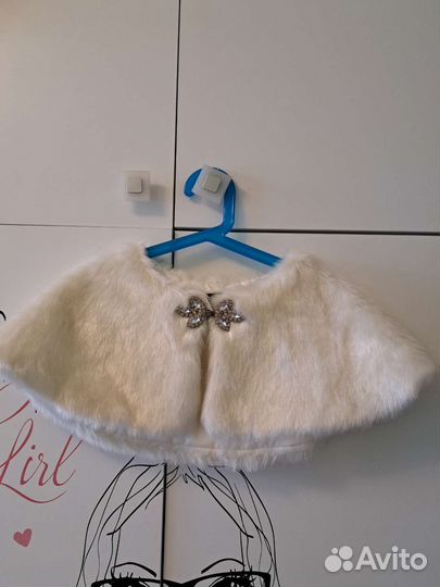 Болеро из искусственного меха детское