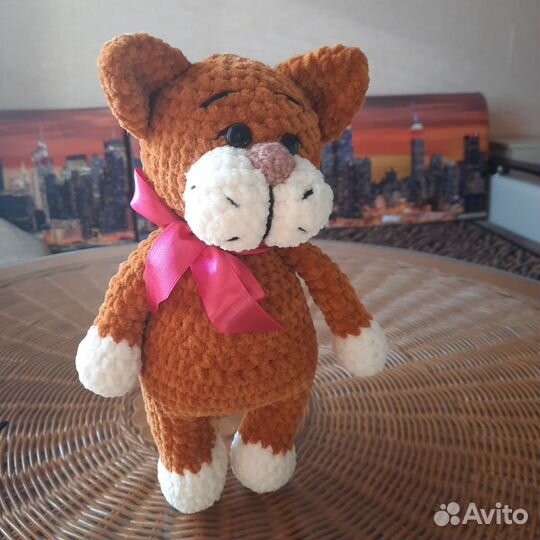 Мягкие игрушки заяц кот медведь собака подарок