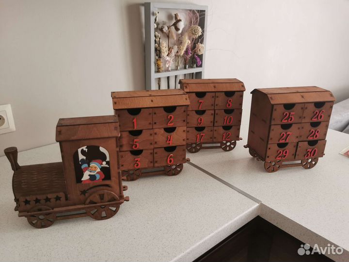 Адвент календарь Новогодний паровоз