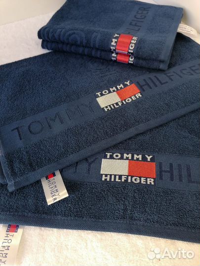 Полотенца Tommy Hilfiger 50х90 тёмно-синий. Турция