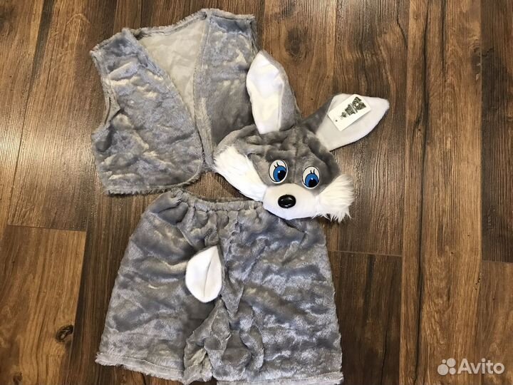 Новогодний костюм зайчика 3-5 лет рост 90-116