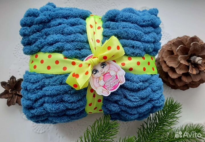 Снуд, шарф, хомут ручной работы из аллизе пуффи