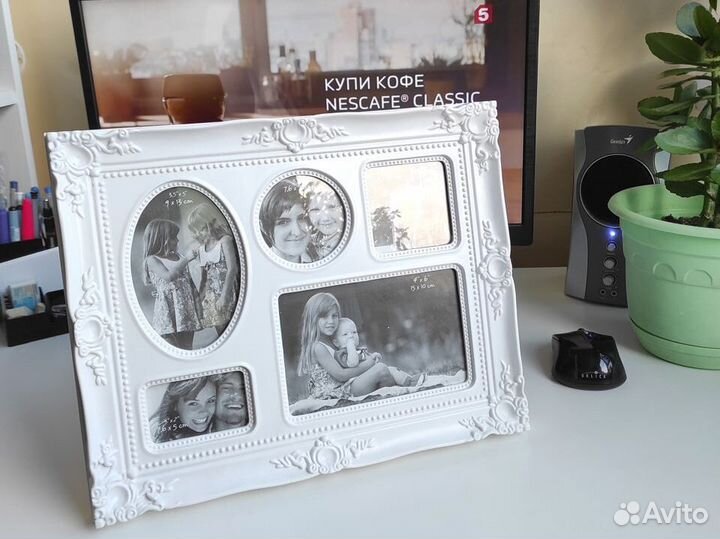 Фоторамка на пять фото новая