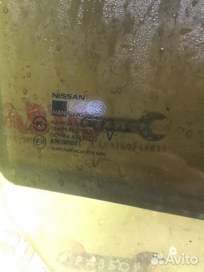 Стекло заднее правое Nissan Almera Classic QG16DE