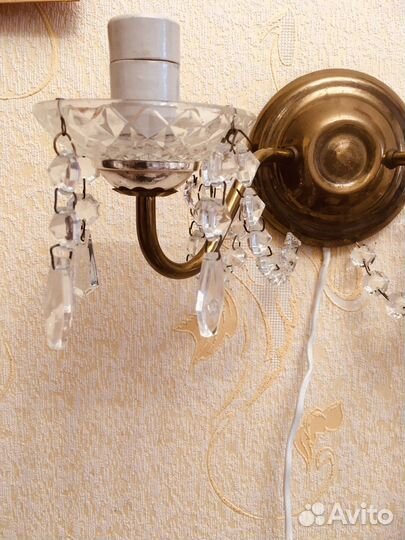 Бра хрустальное