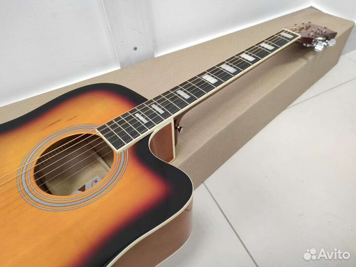 Гитара новая акустическая большой корпус
