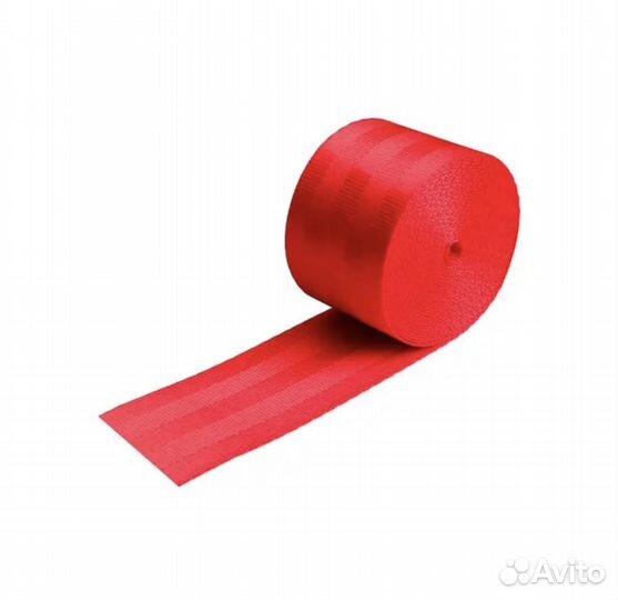 Ремнь безопасности красный