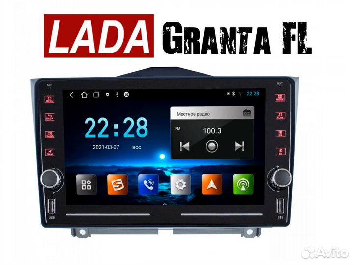 Topway ts10 LADA Granta FL LTE CarPlay 3/32gb