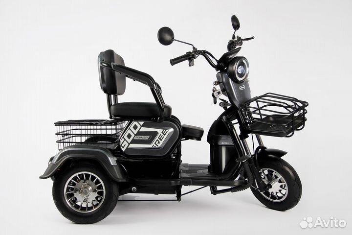 Электросамокат трицикл