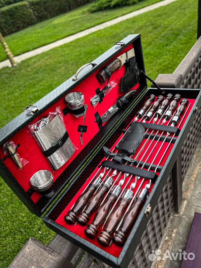 Набор шампуров в кейсе