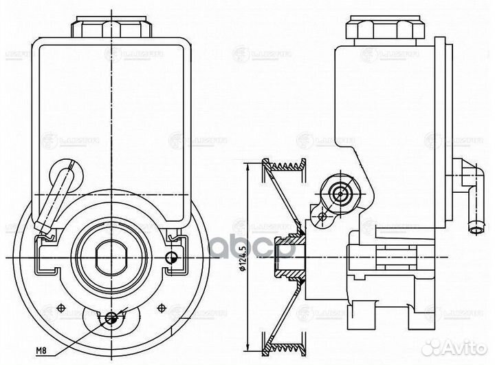 Насос гур ssangyong kyron (05) /actyon (05)