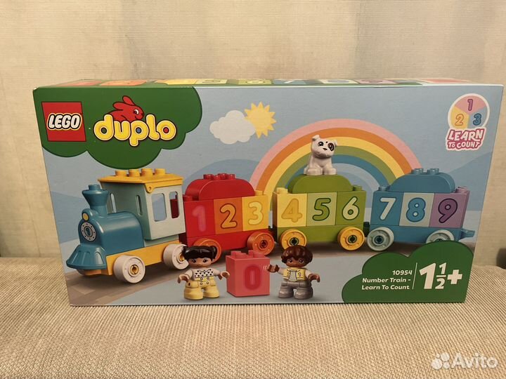 Новый Lego Duplo 10954 поезд с цифрами