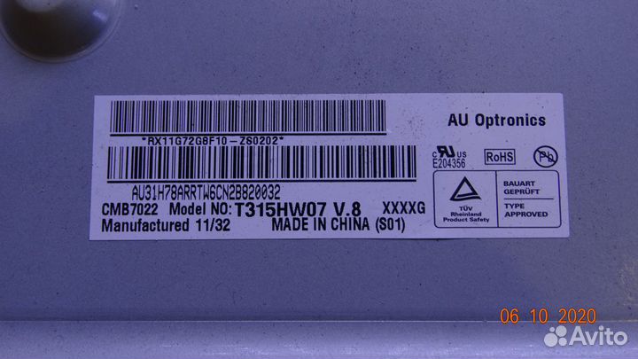 T460HW03 VF ctrl BD 46T03-C0K