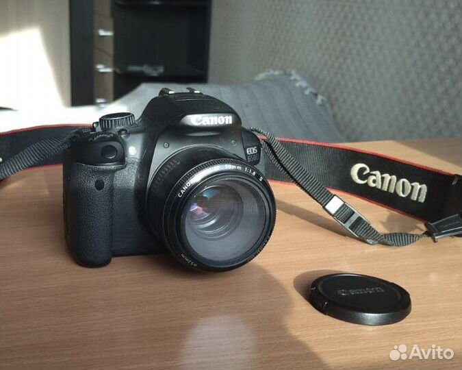 Фотоаппарат canon 650d 50мм 1.8 вспышка