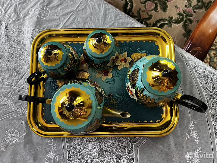 Чайный сервиз алюминиевый