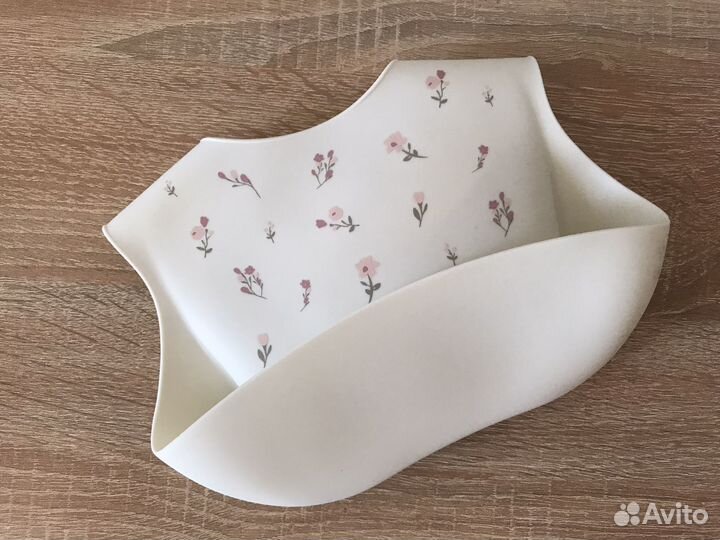 Нагрудник силиконовый, слюнявчик новый