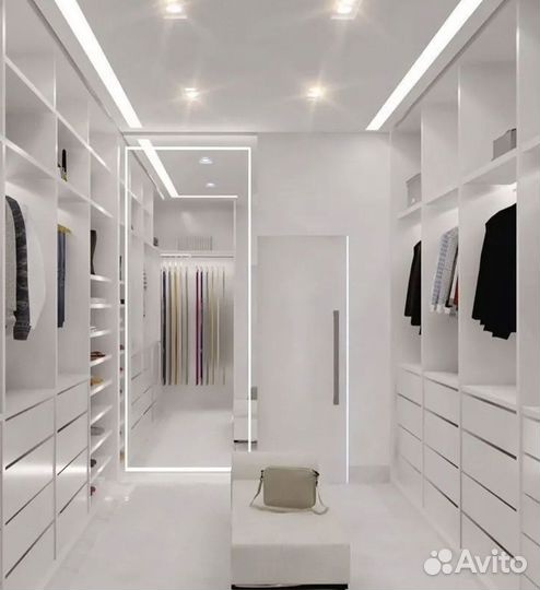 Гардеробная на заказ классика