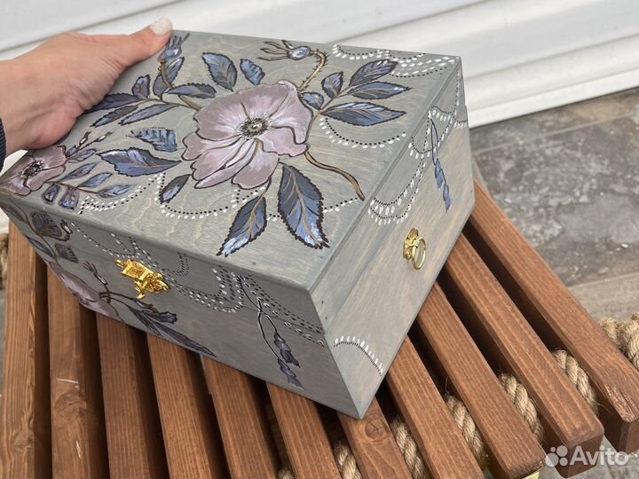 Сундук деревянный шкатулка для украшений