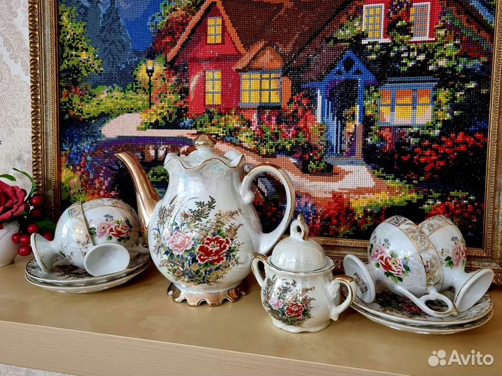 Чайный сервиз, Фарфор, производство Япония