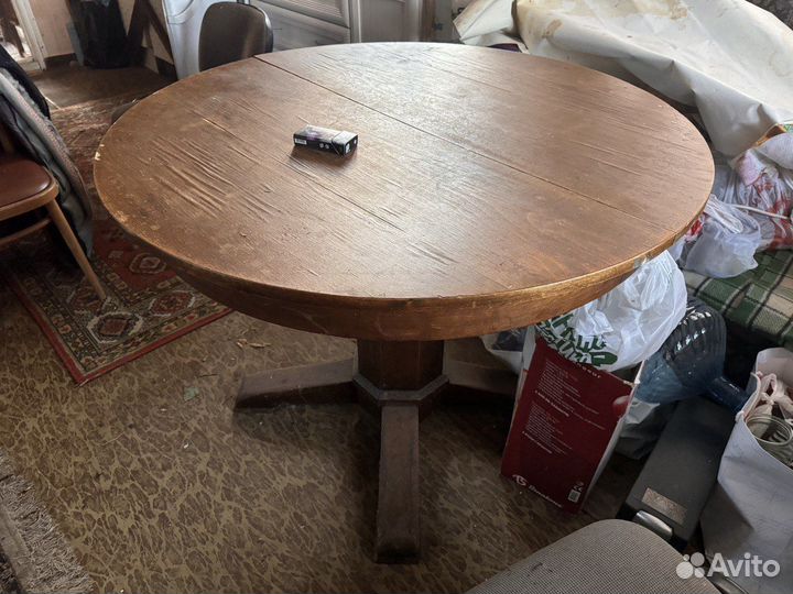 Стол круглый деревянный раздвижной