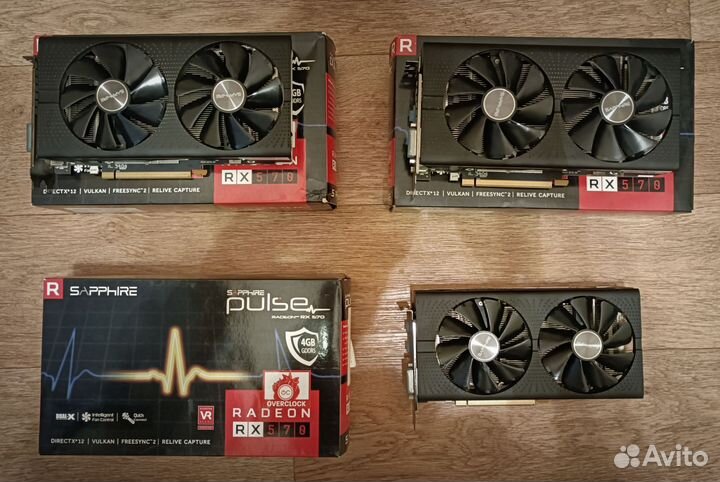 Видеокарты rx 570 и 470 4gb