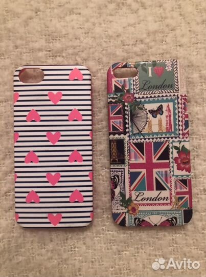 Чехлы iPhone 5 5s (цена за оба)