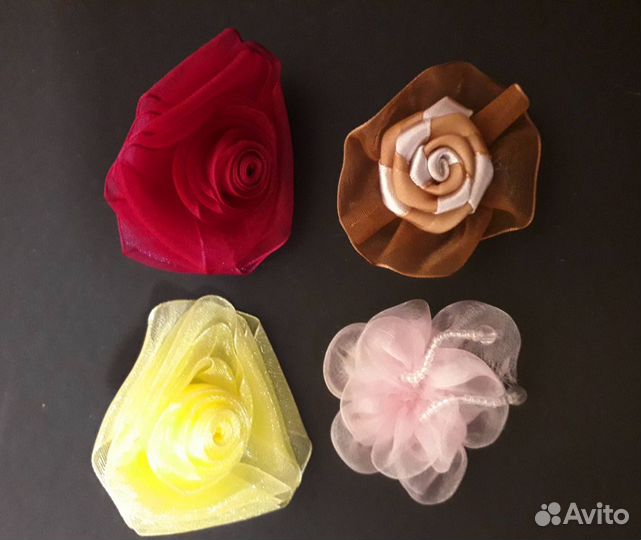 Аппликации детские, спортивные, Цветы пришивные