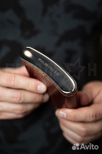 Фляжка с металлической накладкой мвд