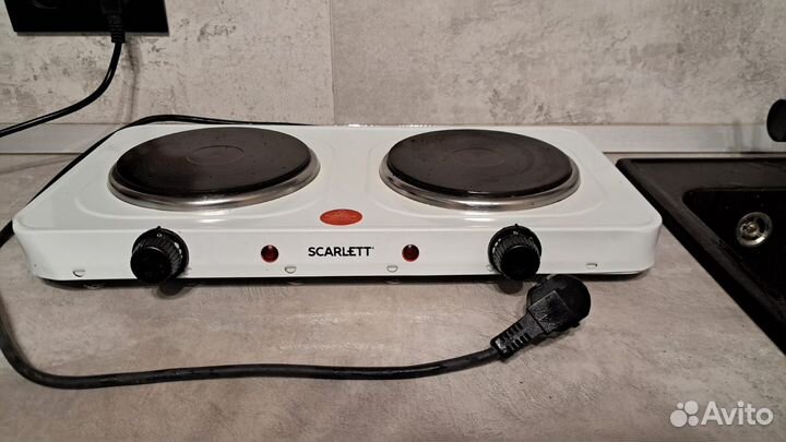 Электроплитка двухконфорочная чугун