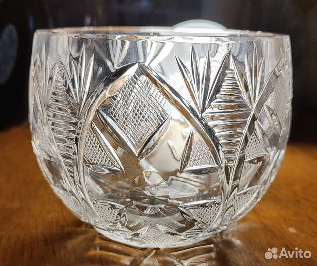 Хрусталь, ваза, конфетница хрустальная СССР