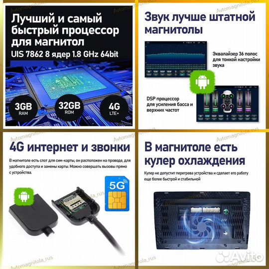 Магнитола Kia Optima 4 2016+ 9 дюймов (А) 3/32GB