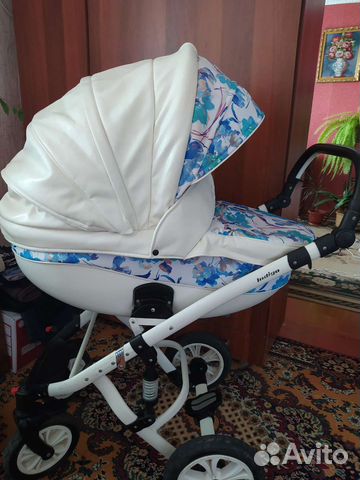 Прогулочная коляска 2 в 1 бу индиго