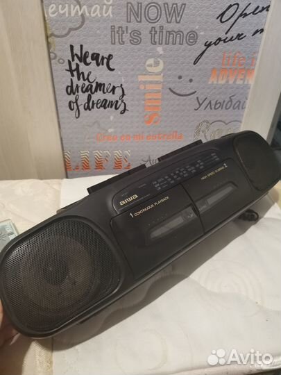 Магнитофон aiwa cs-wn31 со входом с советс источнк