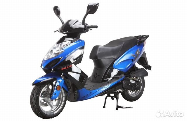 Скутер racer RC150T-15 stells синий