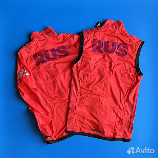 Разминка лыжный костюм adidas команды России RBU