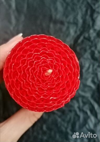 Набор свечей из цветной вощины, 2 шт