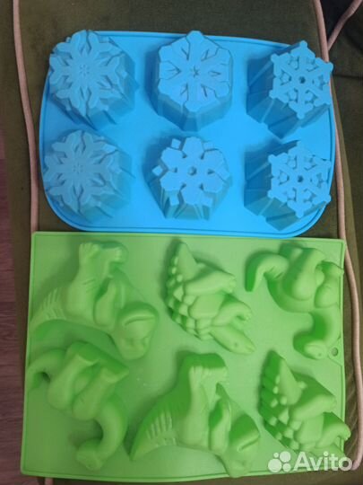 Формы силиконовые деревянные мыло и для бомбочек