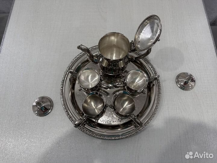 Посеребренный кофейный сервиз